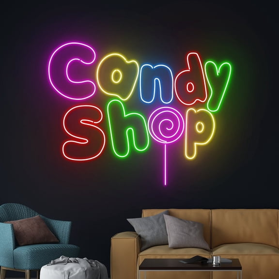 Handmadetneonsign Candy Shop Neon Sign, Candy Shop Led Sign