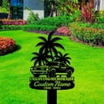 thumbnail image 1 of Handmadetneonsign Car Palm Tree Metal With Stake, Car Metal Name Sign Stake, Car Metal Stake Decor, 1 of 5
