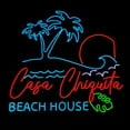 thumbnail image 1 of Handmadetneonsign Casa Chiquita Beach House Neon Sign, Beach House Wall Art Decor, Home Bar Hotel Bedroom Wall Decor, 1 of 5