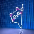 thumbnail image 1 of Handmadetneonsign Cat Led Sign, Custom Cat Led Light, Cat Neon Sign, Cat Neon Light, Pet Room Wall, 1 of 5