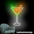 thumbnail image 1 of Handmadetneonsign Cat Martini Neon Sign, Cocktail Led Light, Martini Wall Art Decor, Home Wall Decor 59824, 1 of 5
