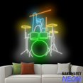 thumbnail image 1 of Handmadetneonsign Cat Playing Drums Neon Sign, Cute Cat Drummer Led Sign, Pet Shop Wall Art, Wall Decor 90577, 1 of 5