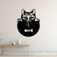 thumbnail image 1 of Handmadetneonsign Cat Wall Clock Unique, Cat Year Date Round Wall Clock, Text Oversize Wall Clock 59634, 1 of 5
