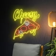 thumbnail image 1 of Handmadetneonsign Cheesy Pizza Neon Sign, Cheesy Pizza Neon Light, Cheese Pizza Led Light, Pizza, 1 of 5