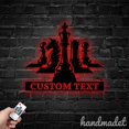 thumbnail image 1 of Handmadetneonsign Chess Metal Wall Art Light, Chess Metal Sign Wall Decor, Chess Metal Decor, 1 of 5