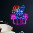 thumbnail image 1 of Handmadetneonsign Christmas French Bulldog Gift Led Sign, Merry Christmas Bulldog Neon Sign, Christ, 1 of 5