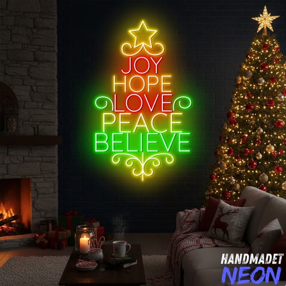Handmadetneonsign Christmas Neon Sign, Christmas Decor, Christmas Tree Light Decor