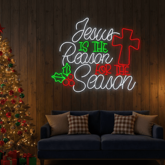 Handmadetneonsign Christmas Neon Sign, Christmas Quote Led Sign, Christmas Party Decor