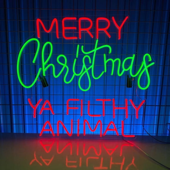 Handmadetneonsign Christmas Neon Sign, Christmas Quote Wall Art Decor, Christmas Home Bar Wall Decor