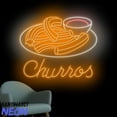 thumbnail image 1 of Handmadetneonsign Churros Neon Sign, Churros Led Sign, Spanish Food Wall Art, Home Wall Decor 93027, 1 of 5