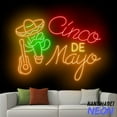 thumbnail image 1 of Handmadetneonsign Cinco De Mayo Neon Sign, Fiesta Neon Light For Mexican Festival 97870, 1 of 5