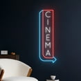 thumbnail image 1 of Handmadetneonsign Cinema Direction Arrow Right Neon Sign, Cinema Arrow Led Sign, Arrow Open Led, 1 of 5
