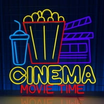 Handmadetneonsign Cinema Neon Sign, Cinema Wall Art Decor, Gifts For Movie Lovers , Movie Theater Wall Decor