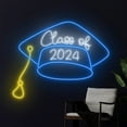 thumbnail image 1 of Handmadetneonsign Class Of 2024 Neon Sign, Graduation Gifts, Neon Sign Custom Graduation Decor, 1 of 5