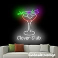thumbnail image 1 of Handmadetneonsign Clover Club Neon Sign, Clover Club Cocktail Wall Art, Bar Pub Wall Decor 72019, 1 of 5
