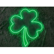 Handmadetneonsign Clover leaf Led Sign, Lucky leaf Neon Sign, Wall Decor, Clover leaf Led Light, Custom Neon Sign, Home Decor, Best Gifts, Wall Décor
