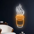 thumbnail image 1 of Handmadetneonsign Coffee Cup Neon Sign, Coffee Cup Neon Light, Cafe LED Light, Tea Cup Led Sign, 1 of 5