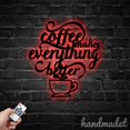 thumbnail image 1 of Handmadetneonsign Coffee Makes Everything Better Metal Wall Art Light, Words Metal Sign Wall Decor, Quote Metal Decor 49696, 1 of 5
