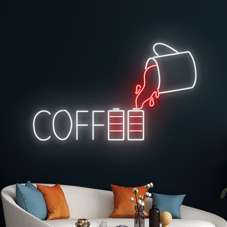 Coffee Neon Werbeleuchte | Kaffee Neon Leuchtreklame Werbung (Neu Und Originalverpackt) In