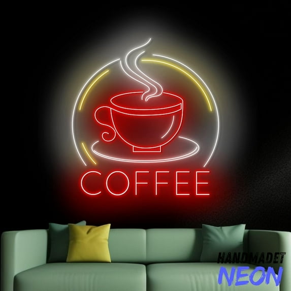 Handmadetneonsign Coffee Neon Sign, Coffee Led Sign, Coffee Neon Light, Wall Art, Home Wall Decor 91256