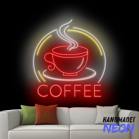 Handmadetneonsign Coffee Neon Sign, Coffee Store Light, Drinking Wall Art, Cafe Store Wall Decor 92346