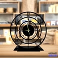 thumbnail image 1 of Handmadetneonsign Compass Tabletop Metal Clock, Compass Desktop Clock, Black Home Decor Clock 75758, 1 of 4