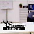 thumbnail image 1 of Handmadetneonsign Conductor Metal Nameplate, Conductor Desk Nameplate, Conductor Desk Name Plate Decor, 1 of 5