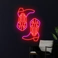 thumbnail image 1 of Handmadetneonsign Cowboy Boots Led Sign, Cowboy Neon Light, Cowgirl Disco Neon Sign, Western Music, 1 of 5