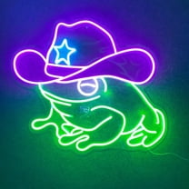 Handmadetneonsign Cowboy Hat Neon Sign, Cowboy Wall Art Decor, Western Cowboy Neon Light, Man Cave Wall Decor