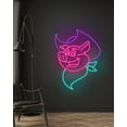 thumbnail image 1 of Handmadetneonsign Cowboy Pig Neon Sign, Cowboy Pig Led Signs, Cowboy Pig Wall Led light, Cowboy Pig, 1 of 5
