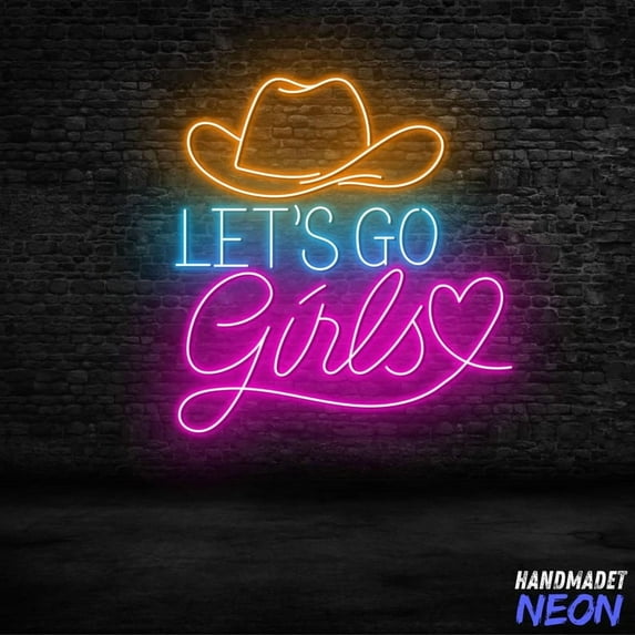 Handmadetneonsign Cowgirl Howdy Neon Sign, LED Wall Light for Western Home, Party Gift Idea 134203