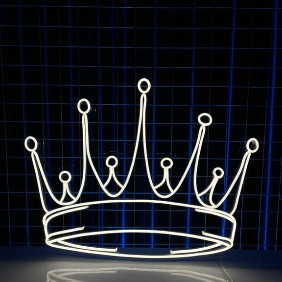 Handmadetneonsign Crown Neon Sign, Crown Wall Art Decor, Queen King Crown Neon Sign, Crown Wall Decor