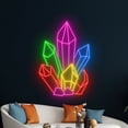 thumbnail image 1 of Handmadetneonsign Crystals Mineral Stones Neon Sign, Crystals Stones Wall Decor, Stones Wall Decor, 1 of 5