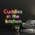 thumbnail image 1 of Handmadetneonsign Cuddles In The Kitchen Led Sign, Cuddles In The Kitchen Led Lights, Kitchen Neon Sign, Custom Neon Sign, Kitchen Neon Sign, Wall Décor, 1 of 3