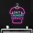 thumbnail image 1 of Handmadetneonsign Custom 24/7 Laundry Service Led Sign, Wardrobe Hanger Neon Sign, Clothes Hanger, 1 of 5