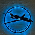 thumbnail image 1 of Handmadetneonsign Custom Airplane Metal Wall Art LED Light - Personalized Pilot Name Sign Home Decor, 1 of 3