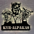 thumbnail image 1 of Handmadetneonsign Custom Alpaca Llama Camel Farmhouse Metal Wall LED Light, Personalized Farmer Name, 1 of 4