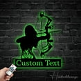 thumbnail image 1 of Handmadetneonsign Custom Archery Girl Metal Wall Art LED Light - Personalized Girl Archer Name Metal Sign, 1 of 5