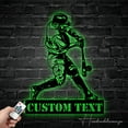 thumbnail image 1 of Handmadetneonsign Custom Baseball Player Metal Wall Art LED Light - Personalized Baseball Player Name, 1 of 5