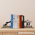 thumbnail image 1 of Handmadetneonsign Custom Bats Metal Bookends, Modern Bookend, Bookshelf Decor, Bookends For Shelves 69403, 1 of 5