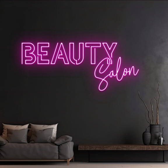Handmadetneonsign Custom Beauty Salon Neon Light, Personalized Shop Name Neon Sign, Beauty Studio