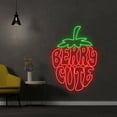 thumbnail image 1 of Handmadetneonsign Custom Berry Cute Neon Sign, Strawberry LED Sign, Berry Neon LED Light, Fruit LED, 1 of 5