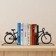 thumbnail image 1 of Handmadetneonsign Custom Bicycle Metal Bookends, Bookworm Name Bookend, Table Sign, Bookshelf Decor 68945, 1 of 4