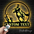 thumbnail image 1 of Handmadetneonsign Custom Calf Roper Metal Wall Art LED Light-Personalized Western Calf Roper Cowboy, 1 of 5