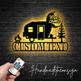 thumbnail image 1 of Handmadetneonsign Custom Camper Van Metal Wall Art LED Light, Wild Camping Metal Sign, Caravan Metal, 1 of 5