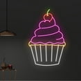 thumbnail image 1 of Handmadetneonsign Custom Cherry Cupcake Neon Sign, Fruit Cupcakes LED Sign, Cream Cakes Neon Light, 1 of 5