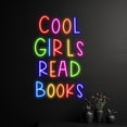 thumbnail image 1 of Handmadetneonsign Custom Cool Girl Read Books Neon Sign, Name LED Light, Text Led Sign, 1 of 5