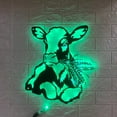thumbnail image 1 of Handmadetneonsign Custom Cow Barley Farmhouse Metal Wall Art LED Light - Personalized Heifer Farm, 1 of 3