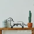 thumbnail image 1 of Handmadetneonsign Custom Dachshund Metal Desk, Dachshund Metal Table Sign, Dachshund Dog Name Metal 66028, 1 of 5