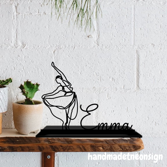 Handmadetneonsign Custom Dancing Acrylic Stand, Dancing Tabletop Decor, Dancing Metal Table Top Decor 72068
